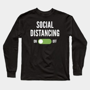 Social Distancing On Long Sleeve T-Shirt